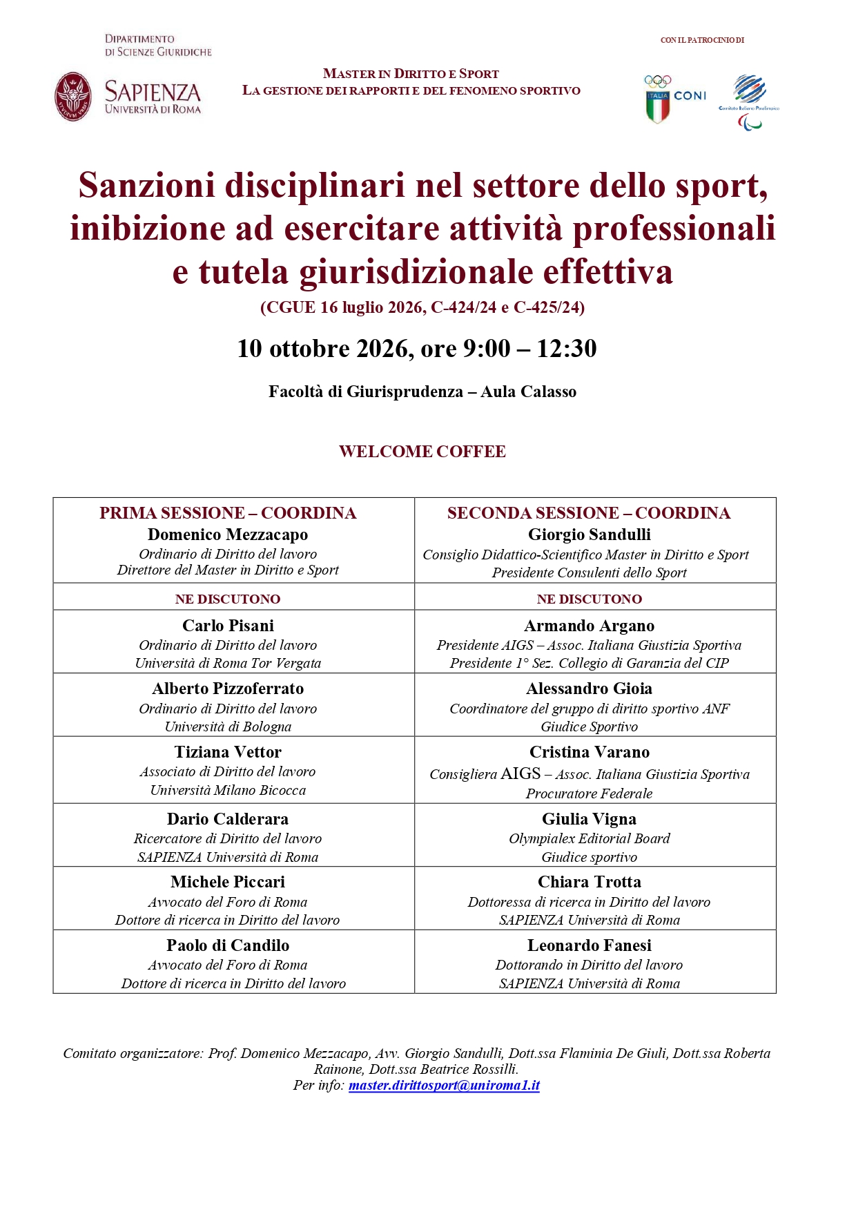 Sanzioni disciplinari nel settore dello sport, inibizione ad esercitare attività professionali e tutela giurisdizionale effettiva
